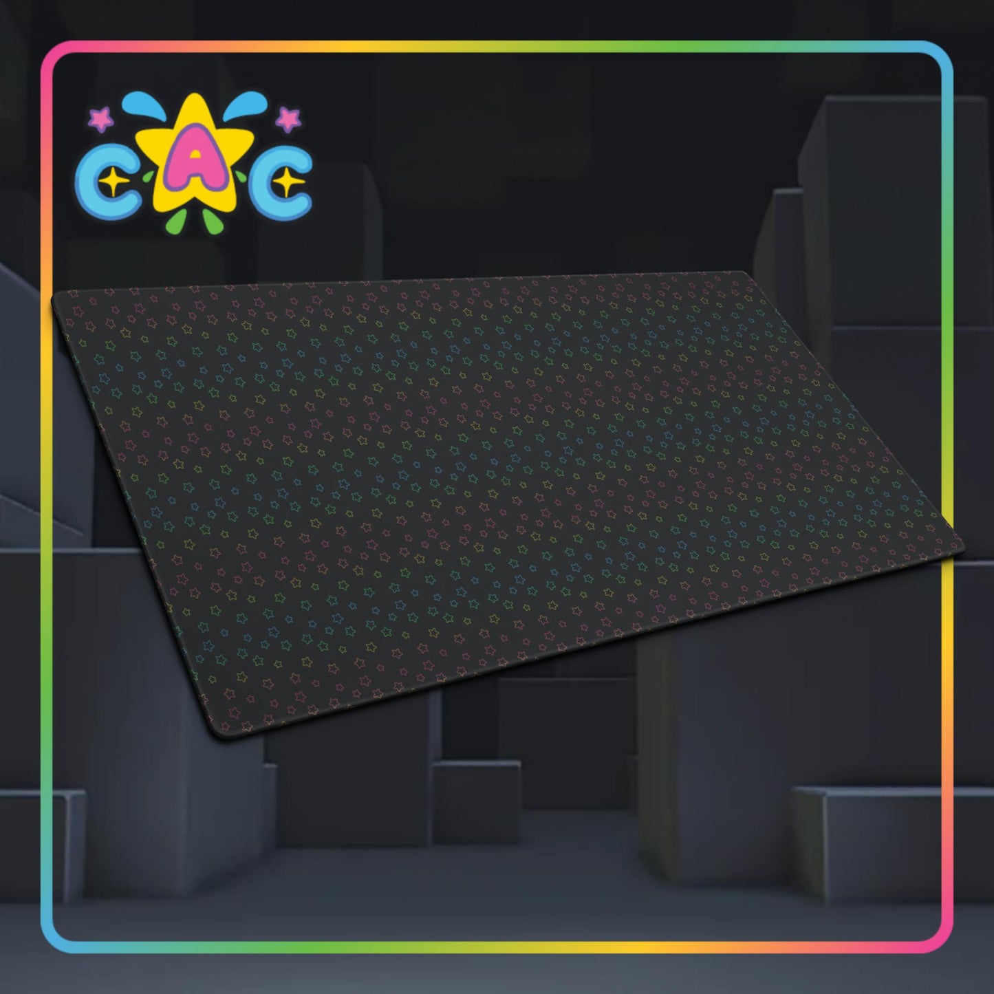 Catalog Avatar Creator - Rainbow Stars Desk Mat